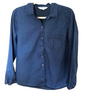 Button down denim look